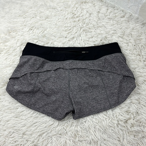 Lululemon Speed Up Short *2.5" Heather Lux Multi Black / Black - Picture 3 of 4